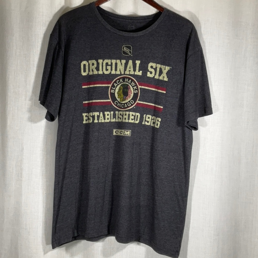 Original Six Blackhawks Gray T-Shirt